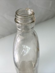 Antique Wine Liquor Bottle Clear Pint Knox Glass Co. 1943 J in Keystone