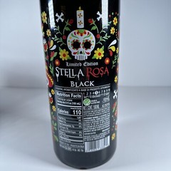 Stella Rosa Black Ltd Ed. Sugar Skull Day of Dead Halloween 50 oz Empty Bottle