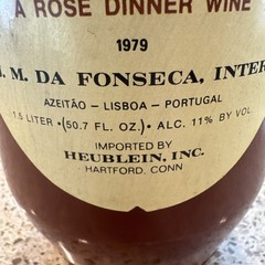 VINTAGE Lancers Imported Lancers Vin Rose Wine Bottle Product of Portugal Empty