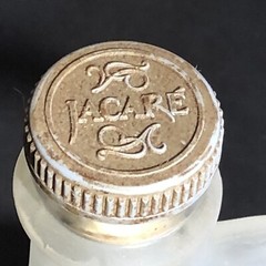 Vintage Jacare frosted wine bottle 11” x 6”