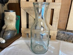 Vintage Paul Masson Since 1852 ~ 36 oz Glass Carafe Decanter Milk Bottle
