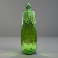 VTG RIPPLE Gallo&rsquo;s 1960-84 HIPPIE Wine Flavor Guard Green Glass Bottle 4/5 QT