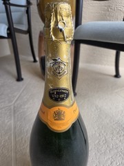 1972 RARE DISPLAY LARGE Veuve Clicquot Champagne Empty 20” SEALED Anniversary