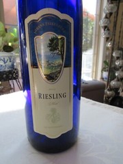 RARE Large 19&Prime; Vintage 2014 Johann Riesling Germany Empty Cobalt Blue Bottle