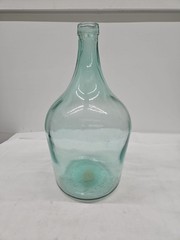 Demijohn Glass Bottle Vase Aqua/Green Glass Jug 14&Prime;H