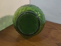 VTG GALLO Flavor Guard Glass Green Half Gallon Empty Decorative Bottle No Lid