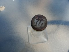 Empty 4/5 Qt. Glass Manischewitz Wine Bottle by the Monarch Wine Co.