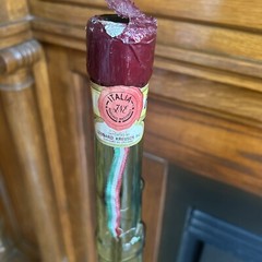 Vintage Italian Chianti 45 In Tall Green Glass Rifle Bottle Empty