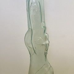 Vintage Gori Gori Chianti Rifle Bottle 3L Green Glass Italy 1960s 45.5 In Tall