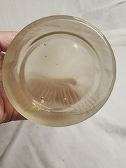 Vintage Frosted Glass Fish Shaped Bottle 14&Prime; Tall.
