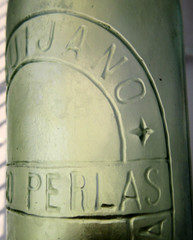 Vintage 1920s? Spanish Wine Bottle CINCO PERLAS A. QUIJANO PEURTO SANTA MARIA