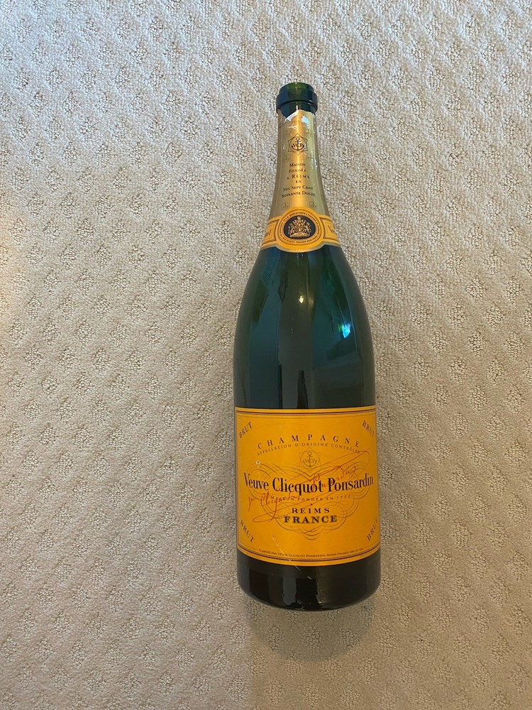 Veuve Clicquot Ponsardin Champagne 19&Prime; Tall Empty Bottle