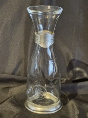 Bormrioli Rocco/Italy .5l mezzo litro F-95% Sterling Silver Bands Decantur 9.5&Prime;