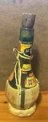 VINTAGE CLASSICO Bertolli CHIANTI EMPTY ITALY WINE BOTTLE Raffia Wrapped-7 1/2&Prime;