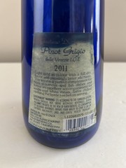 Rare Cobalt Blue Gaetano D&rsquo; Aguino Wine Bottle With Fairy Lights Cork