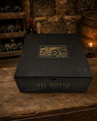 Del Dotto The Beast Napa Valley 3-Bottle Wooden Wine Presentation Box Black Gold