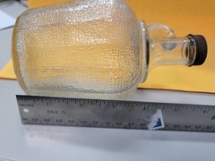 Vintage Glass Jug, Wine Jug? Small with handle, beautiful piece see pictures!