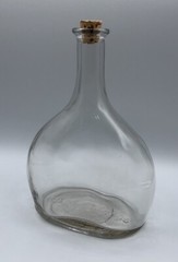 Vintage Handblown Oregon Glass Kidney Form Bottle Liquor 8.5” x 6” x 3”
