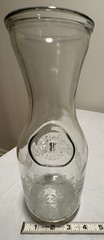 Vintage Paul Masson Norman Kosarin Wine Decanter Carafe Etched Glass Since 1852