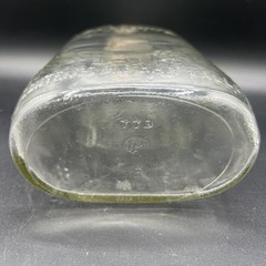 Vintage Garrett’s Wine Jug/Bottle With Lid Half Gallon Embossed