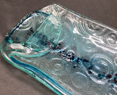 Melted Slumped Wine Bottle, Large, unusual item – ships free