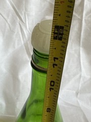 Vintage 1970s Gallo Flavor Guard Glass 4/5 Qt Green Wine Bottle Grapes