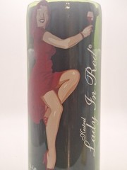 Lady In Red Cut Kestral Collectible 5th Ed. Wine Bottle