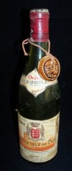 Bottle Chateauneuf Du Pape A. Ogier 1961 ~Empty No cork