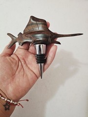  Swordfish Marlin Wooden Nautical Wine Bottle Stopper Handmade Carved