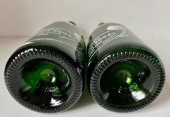 1985 VINTAGE HAND-PAINTED PERRIER-JOUET CHAMPAGNE BOTTLES-A PAIR