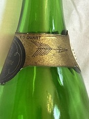 Vintage André Cold Duck 4/5 Quart Green Glass Wine Bottle Modesto CA