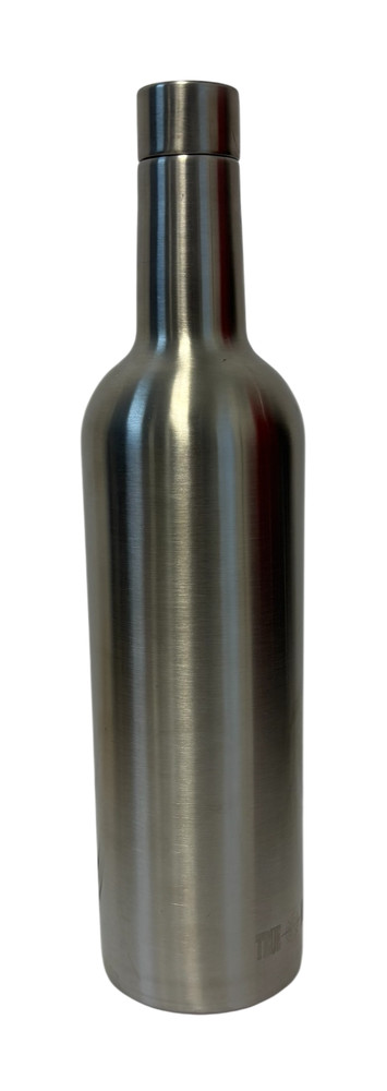 True North Aluminum Wine Bottle 26 Oz 12 Inches Tall 3 In Wide Screw Cap