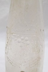 Vintage Embossed Virginia Dare Clear Glass Wine Bottle Garrett & CO New York