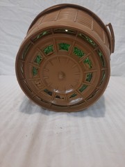 Rare Old Demijohn 5 Liter Green Glass With Brown Basket