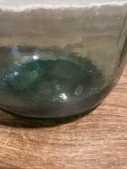 Vintage Viresa MCM 5L Green Glass Demijohn Boho Wine Oil Spain Decorative P Mark