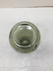 VTG DEMIJOHN OLIVE GREEN GLASS BOTTLE 10&Prime;
