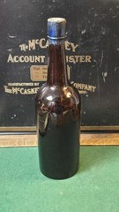Pre Prohibition H.T Dewey & Sons Tokay Wine Liquid Gold Medicinal Amber Bottle