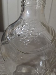 Embossed Grape Lattice Dixie Wine Co Richmond Va Early Glass Bottle One Quart
