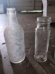 Lot Of 18 Vintage Glass Bottles SEE PICS