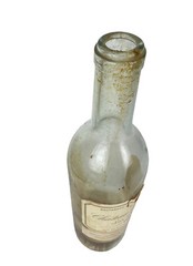 Vintage 1966 Chateau d’Yquem Empty French White Bordeaux Wine Bottle w/ Label