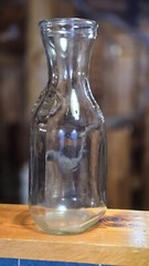 Vintage Paul Mason Caraf « Since 1852 » Clear Bottles Set of 1L and .5 L