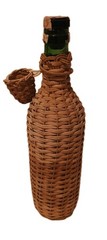 BasketWrapped WineBottle, Demijohn, Mid Century. FreeWickerSachet Incl.
