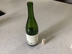 2020 Green Wine bottle Narrow Gate Vinyards EMPTY Syrah