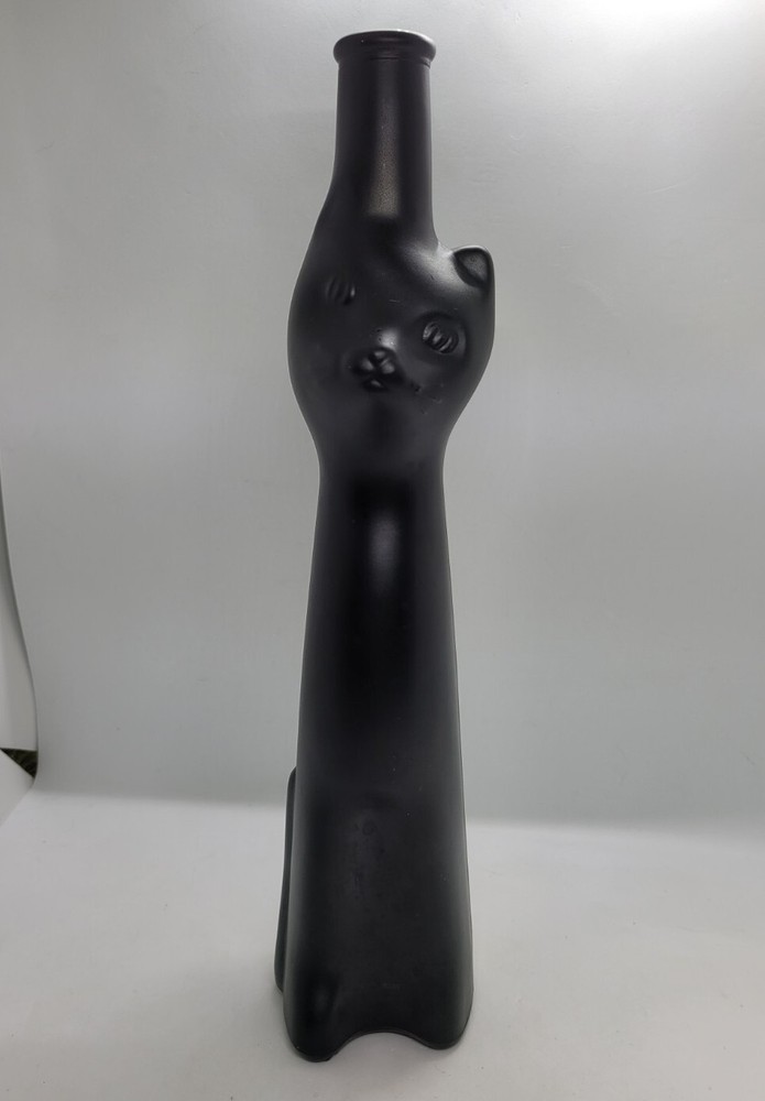 Empty Black Cat Wine Bottle Mosel Riesling 500ml Bottle 13&Prime;