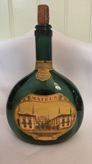 Pair (2) Vintage Mateus Rose Still Wine SOGRAPE Empty Green Portugal Bottles