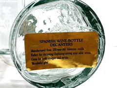 Wine Bottles Set (2) Green Wine Bottle Decanter with Cork Lids