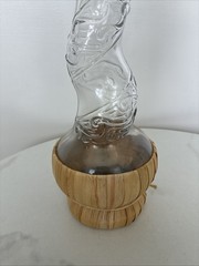 Vintage Italian Wine Bottle Bottarc Twisted Glass Neck Empty 16”