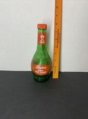 Regina Red Wine Vinegar Bottle Green Glass 12 Oz Vintage