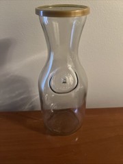 Vintage Paul Masson 9 3/4 Clear Glass Wine Carafe Since 1852 Decanter