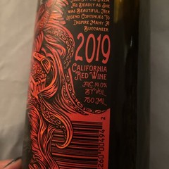 Empty Wine Bottle Pirate Woman Red Hair Back From The Dead Red 2019 California